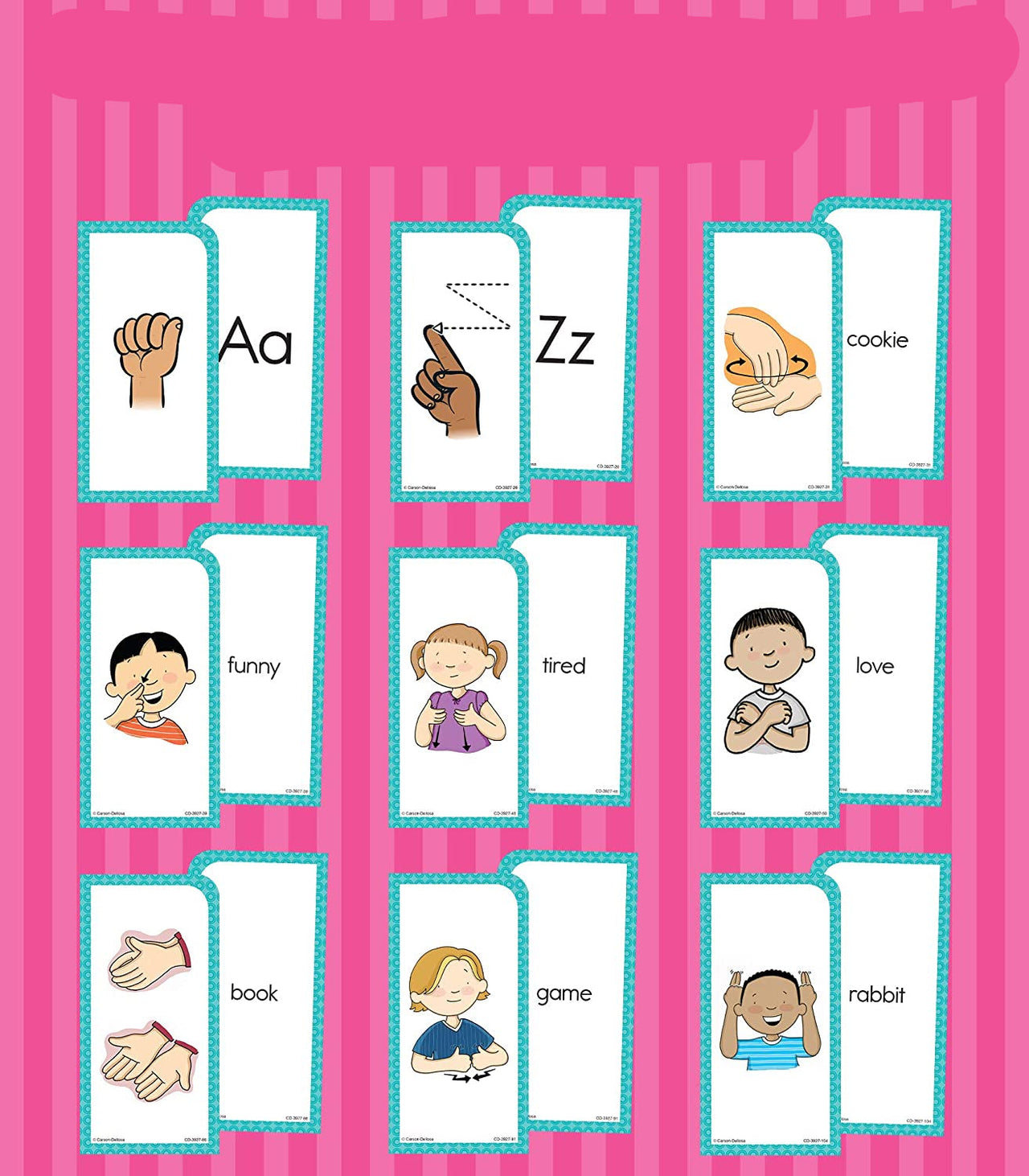 Toystar ASL Flash Cards | Learn sign language - Educational cards for children - Leer gebarentaal - Educatieve kaarten voo...