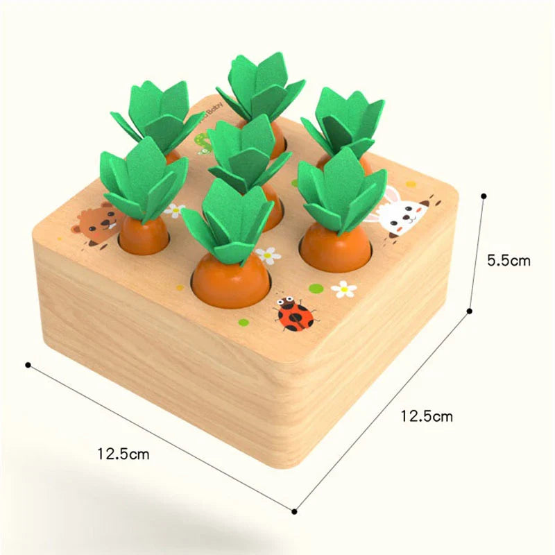 Toystar EcoToys Green Play Vegetables | Play and learn with fun! - Educational Montessori blocks for a healthy lifestyle -...