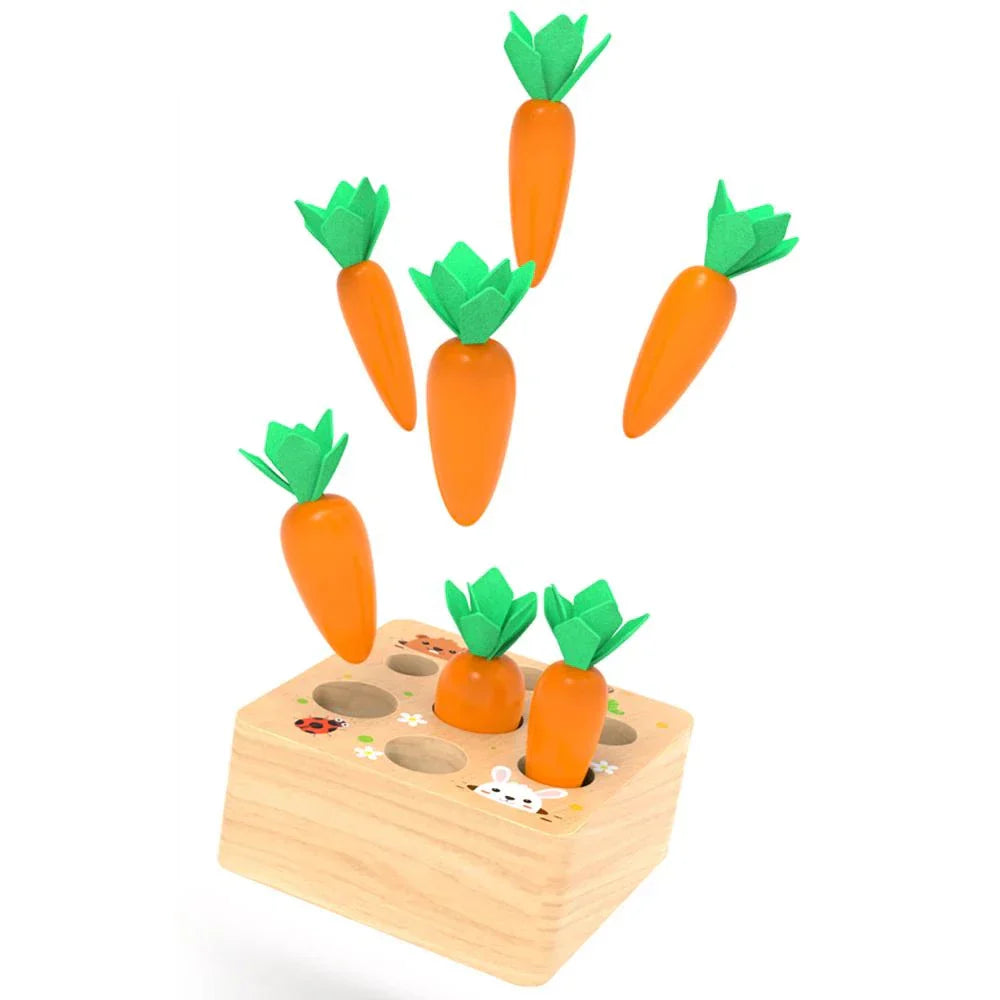 Toystar EcoToys Green Play Vegetables | Play and learn with fun! - Educational Montessori blocks for a healthy lifestyle -...