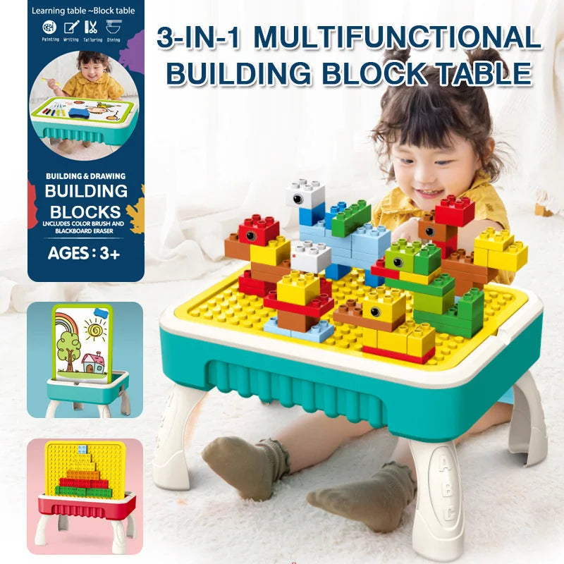 Toystar BuildMaster | Creative Adventure - Activity Table for Children with Building Blocks and Drawing Board - Bestseller...