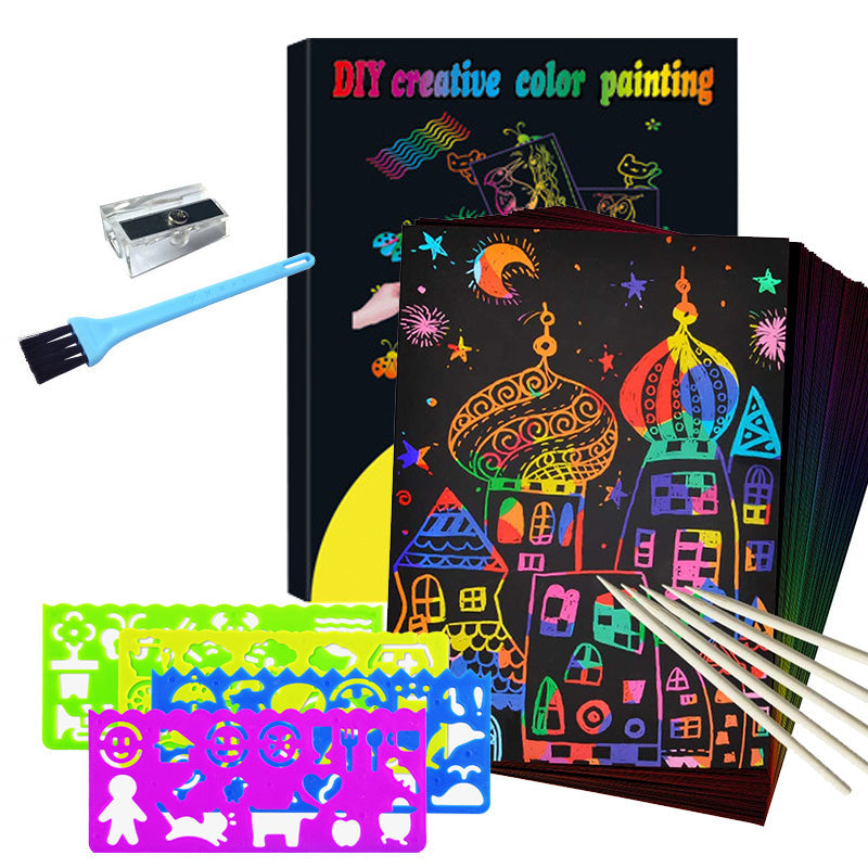 Toystar ColorMagic | Discover the magic of colors - Rainbow scratch paper set - Ontdek de magie van kleuren - Regenboog kr...