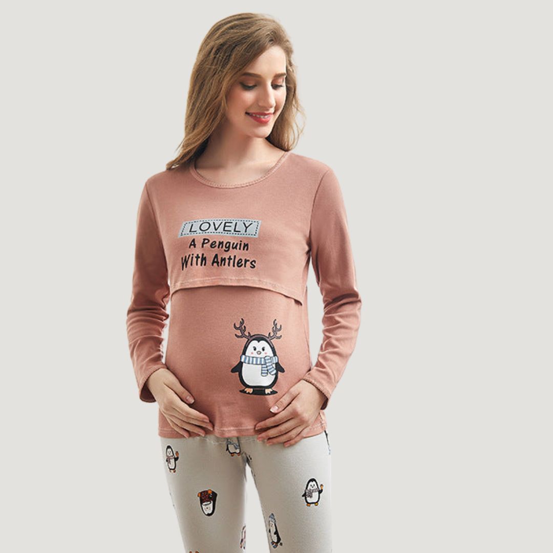 Toystar Mom's Comfort | Feel Beautiful and Caring - Soft Maternity Dress for Home - Voel Je Mooi en Zorgzaam - Zachte Zwan...