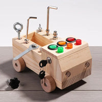 Thumbnail for Toystar EcoToys LightPlay | Encourage Learning and Development - Montessori Wooden LED Light Switchboard for Children - St...