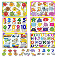 Thumbnail for Toystar EduPlay | Learning with fun - Wooden puzzle set for toddlers and preschoolers - Leren met plezier - Houten puzzels...
