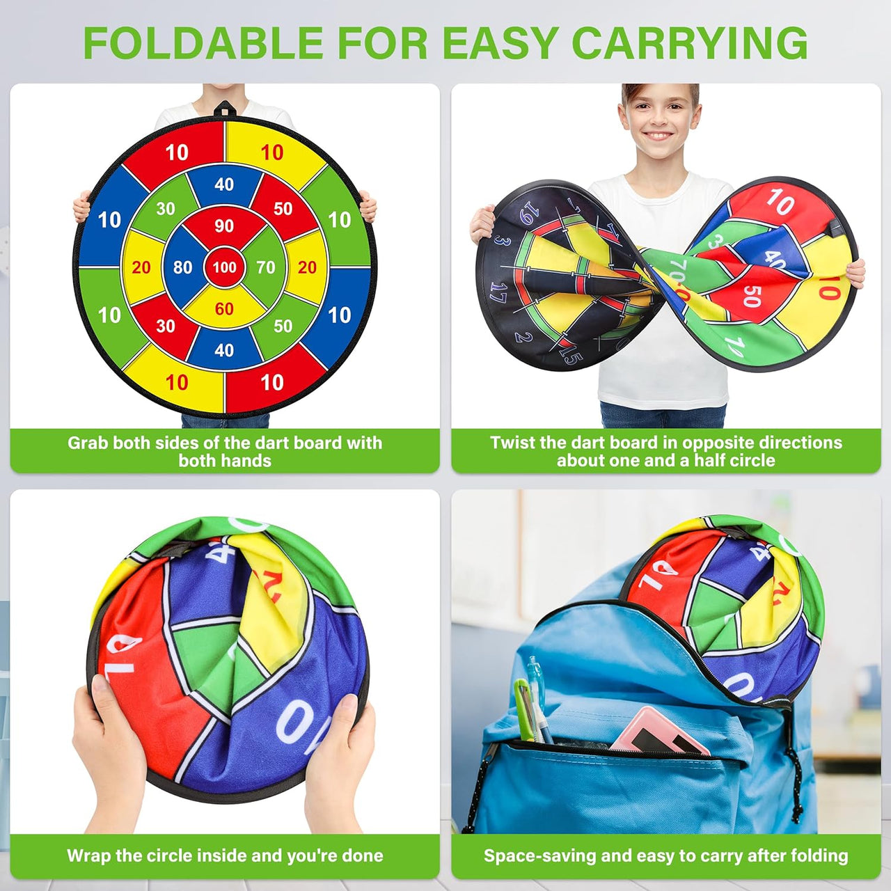 Toystar Sticky Dart Fun | Safe fun for kids - Colorful Dartboard Playset - Veilig plezier voor kinderen - Kleurrijk Dartbo...