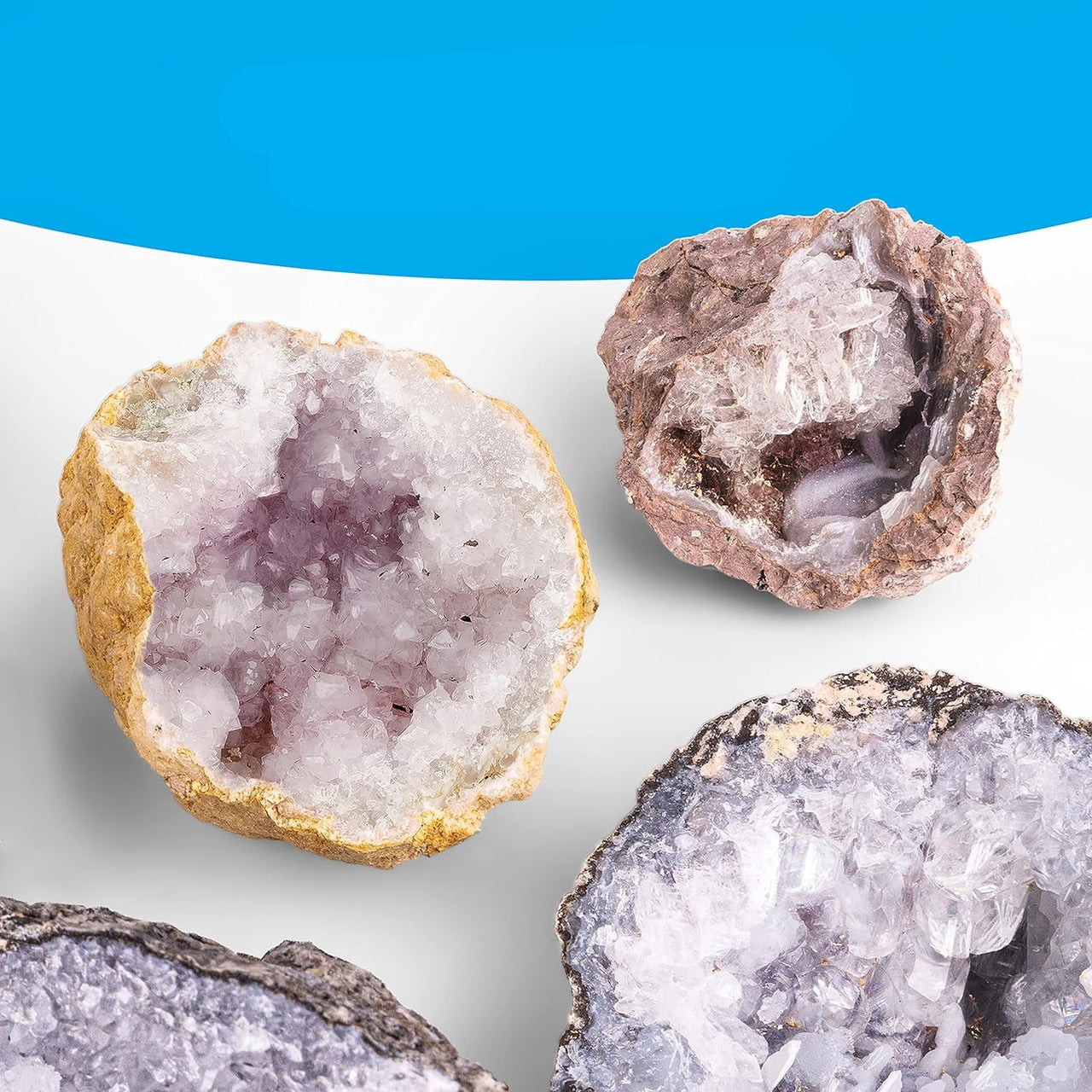 Toystar GeoTreasure | Discover crystals - Geodes breaking set for young geologists - Bestseller - Ontdek kristallen - Geod...