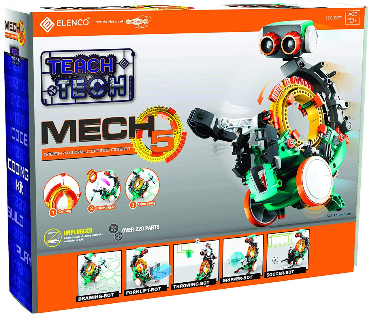 Toystar CodeBot | Build & Program - Mechanical Coding Robot for Kids - Bouw & programmeer - Mechanische coderingsrobot voo...