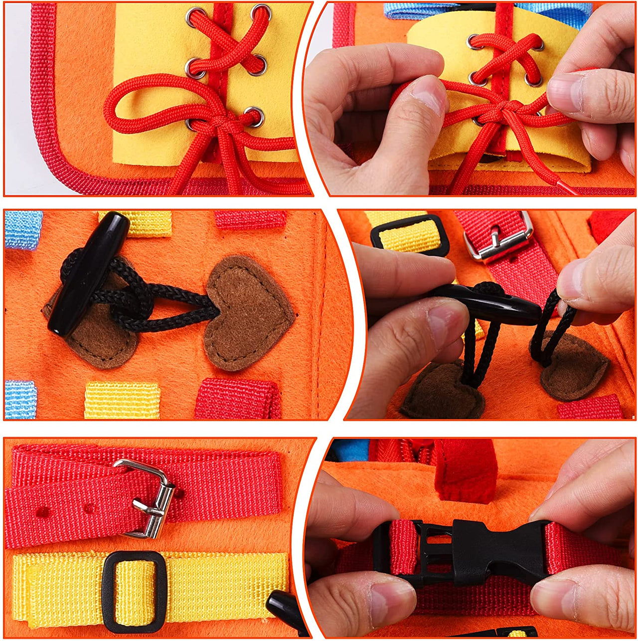 Toystar EduBoard | Encourage Learning & Play - Montessori travel activity board - Stimuleer Leren & Spel - Montessori reis...