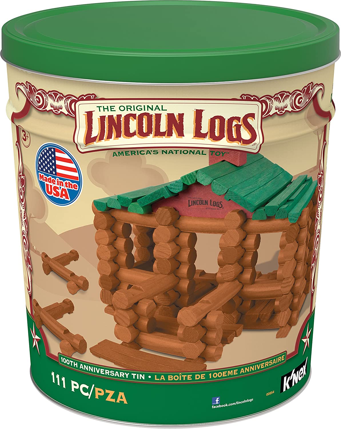 Toystar Lincoln Logs | Build & Create - Classic wooden construction set - Bestseller - Bouw & creëer - Klassieke houten co...
