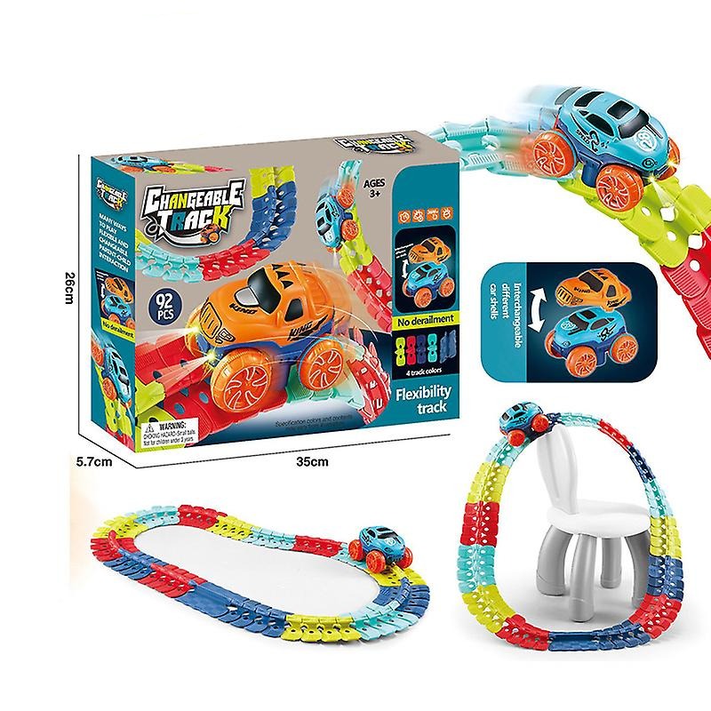 Toystar Real Changeable Track with LED Lights | Splashing Action - Race Track for Children - Spetterende Actie - Racebaan ...