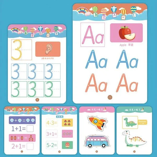 Toystar Children's Tracing Workbook | Stimulates playful learning and motor skills - Play and learn fun - *Stimuleert spel...