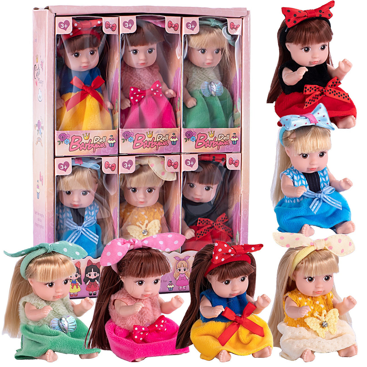 Toystar DollyDreams | Magical play fun - Set of cute dolls with colorful dresses - Bestseller - Magisch speelplezier - Set...