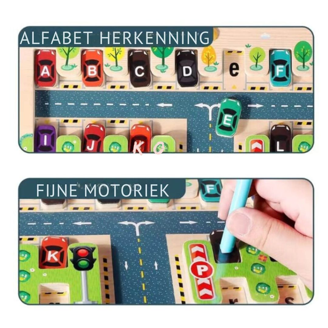 Toystar Ecotoys | Developing motor skills - Alphabet parking maze - Motorische vaardigheden ontwikkelen - Alfabet parkeerl...