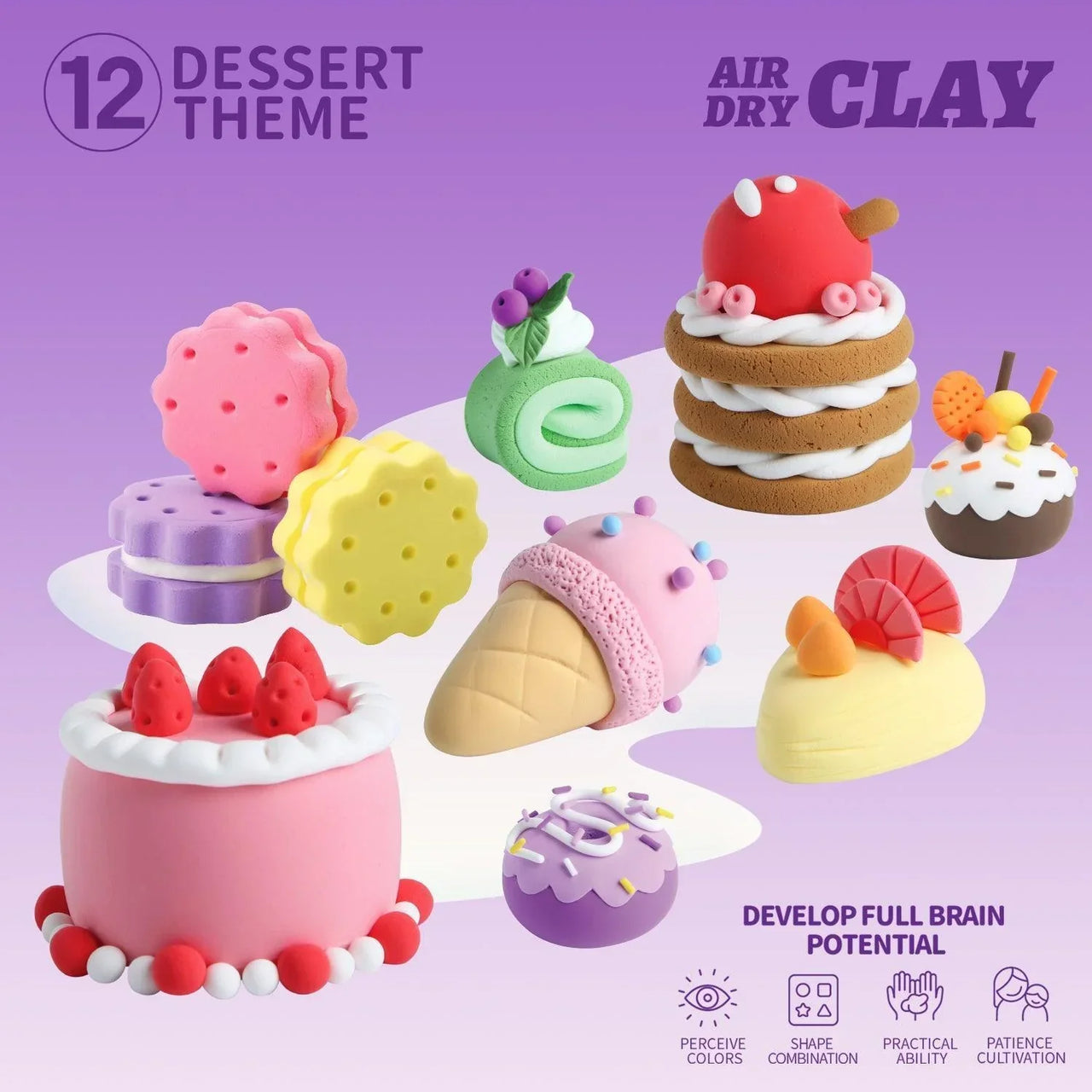 Toystar DinoClay | Creative clay making with dinosaurs - DIY clay set with 6 shapes - | Creatief kleien met dinosaurussen ...