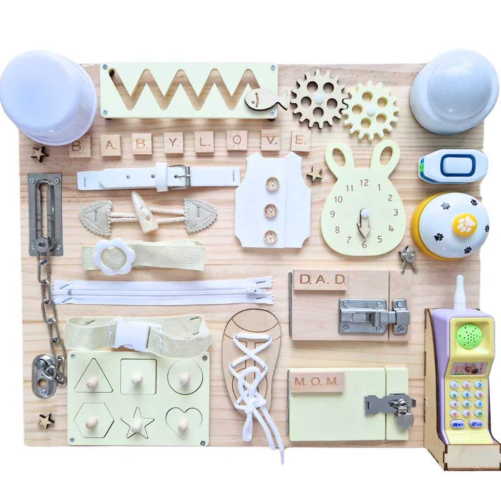 Toystar Happy Skills | Development with fun - DIY Busy Board Materials - Ontwikkeling met plezier - DIY Busy Board Materia...