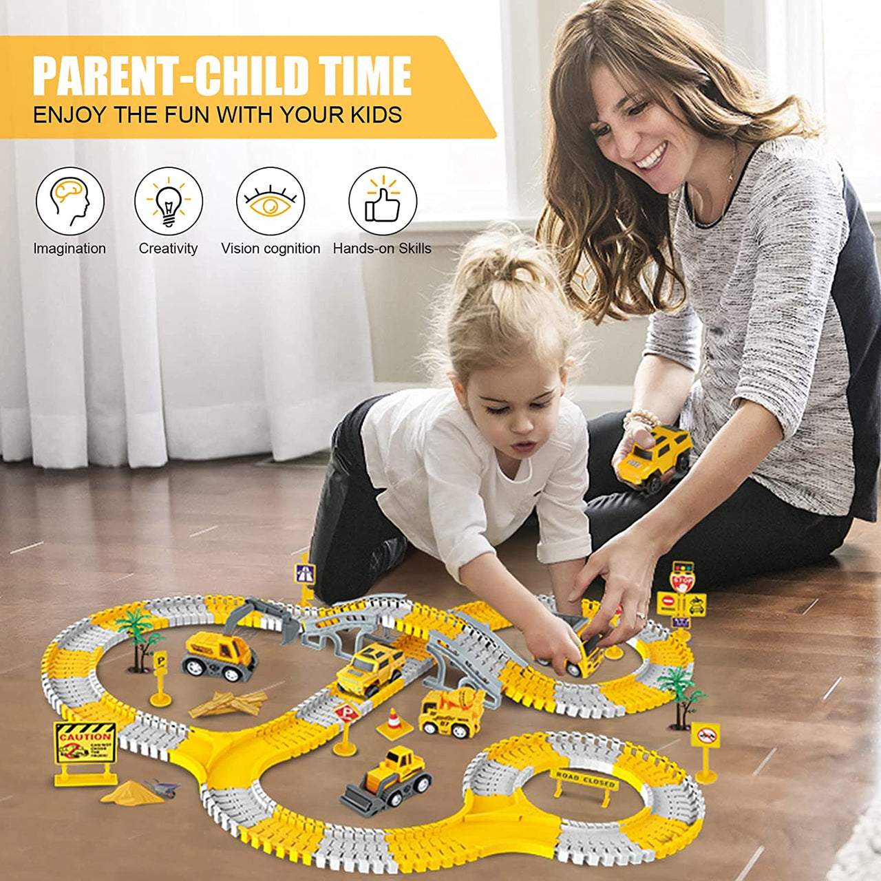 Toystar RailBuilder | Build, Play, Discover with the interactive race track set - Race Track Construction Set - Bouw, Spee...
