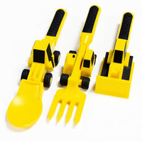 Thumbnail for Toystar Build & Bite | Eating fun for little builders - Playful children's cutlery set - Bestseller - Eetplezier voor klei...
