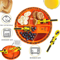 Thumbnail for Toystar Build & Bite | Eating fun for little builders - Playful children's cutlery set - Bestseller - Eetplezier voor klei...