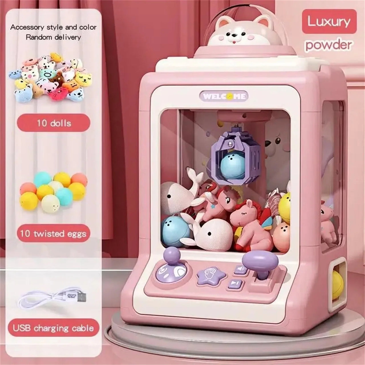 Toystar ClawFun | Magical fun - Mini gripping machine for children - Magisch speelplezier - Mini grijpmachine voor kindere...