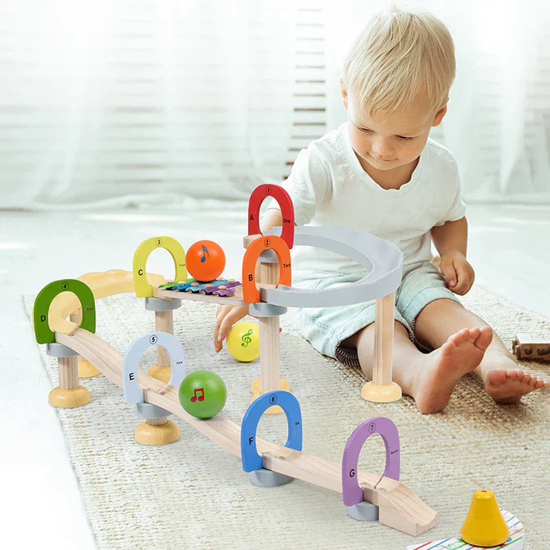 Toystar EcoToys Wooden Pipe Blocks | Music and Learning Fun - Motor Skills - Muziek en Leerplezier - Motorische Vaardighed...