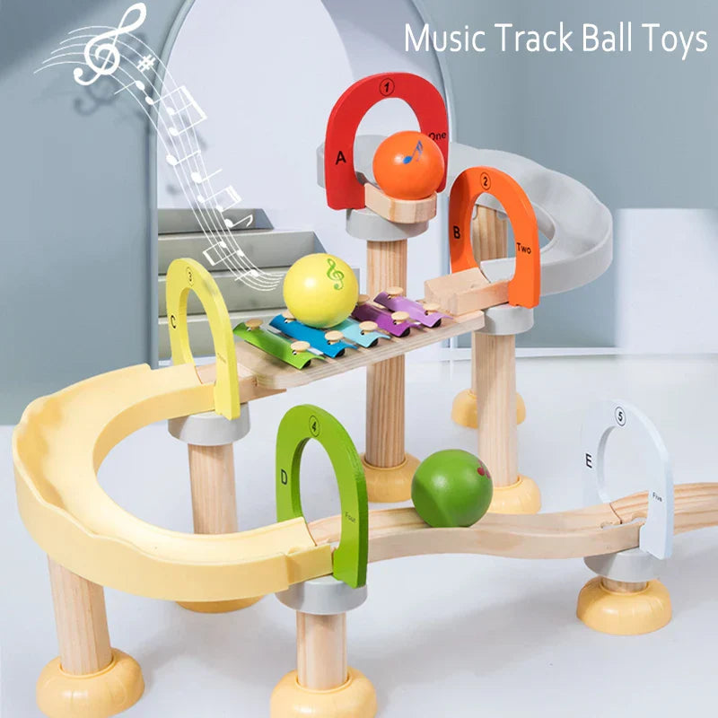 Toystar EcoToys Wooden Pipe Blocks | Music and Learning Fun - Motor Skills - Muziek en Leerplezier - Motorische Vaardighed...