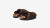 Thumbnail for Comfortabele Instappers voor Kinderen van Schapenvacht - Beige/Bruin, Maat 20-34, Antislip en Ademend Design 5