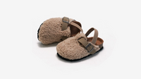 Thumbnail for Comfortabele Instappers voor Kinderen van Schapenvacht - Beige/Bruin, Maat 20-34, Antislip en Ademend Design 6