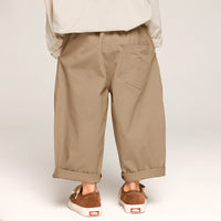 Thumbnail for Comfortable Unisex Cotton Pants for Kids – Khaki/Grey, Sizes 2-7 Years, Soft & Breathable