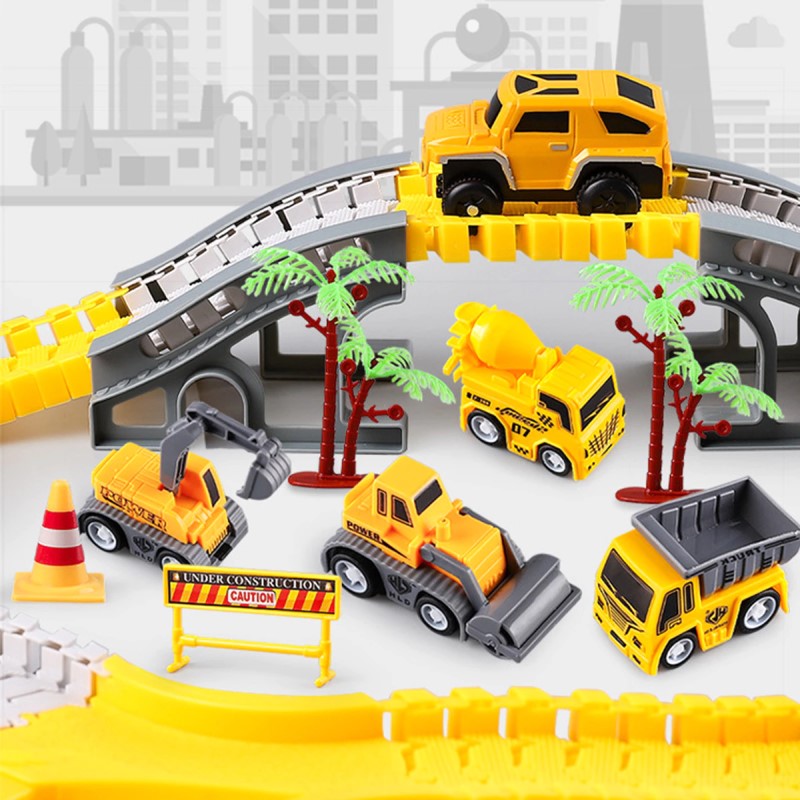 Toystar RailBuilder | Build, Play, Discover with the interactive race track set - Race Track Construction Set - Bouw, Spee...