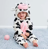 Thumbnail for CozyCub Flannel Onesie | 2-36 Months, Soft & Breathable – Ultimate Warmth for Your Baby