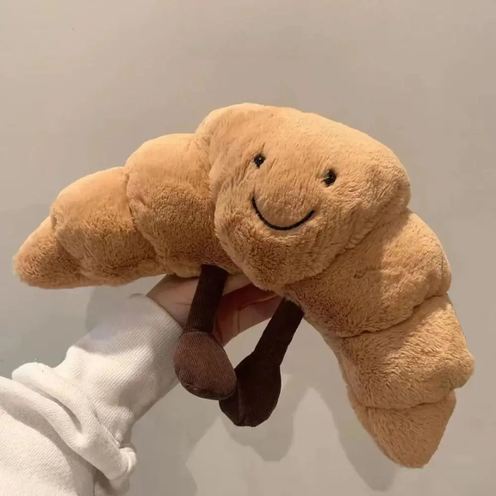 Toystar NL CroissantCuddle Hug | Soft Plush Cushion 33 cm, Light Brown – Cheerfulness and comfort for everyone - Knuffeldi...
