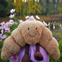 Thumbnail for Toystar NL CroissantCuddle Hug | Soft Plush Cushion 33 cm, Light Brown – Cheerfulness and comfort for everyone - Knuffeldi...