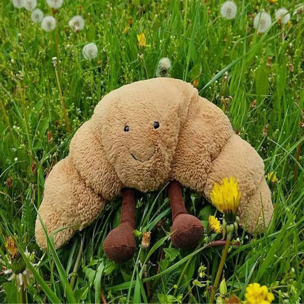 Toystar NL CroissantCuddle Hug | Soft Plush Cushion 33 cm, Light Brown – Cheerfulness and comfort for everyone - Knuffeldi...