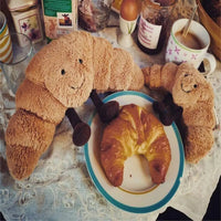 Thumbnail for Toystar NL CroissantCuddle Hug | Soft Plush Cushion 33 cm, Light Brown – Cheerfulness and comfort for everyone - Knuffeldi...