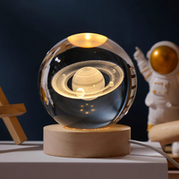 Thumbnail for Toystar StarSphere | Bring the universe to your room - 3D engraved crystal night lamp - Breng het universum naar je kamer ...