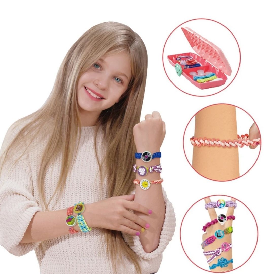 Toystar NL Twist & Style | Creative Braiding Kit for Kids - Colorful Threads and Accessories - Creatieve Vlechtset voor Ki...