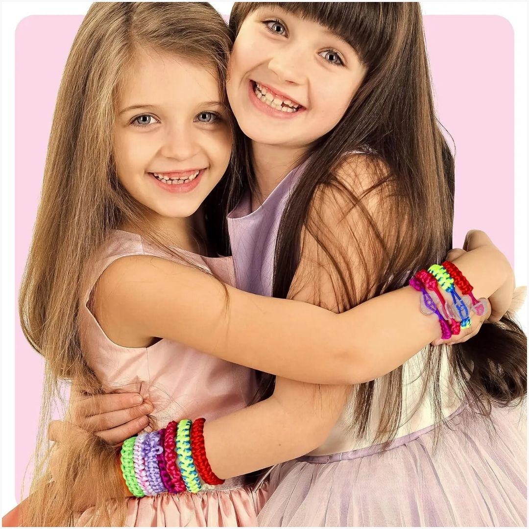Toystar NL Twist & Style | Creative Braiding Kit for Kids - Colorful Threads and Accessories - Creatieve Vlechtset voor Ki...