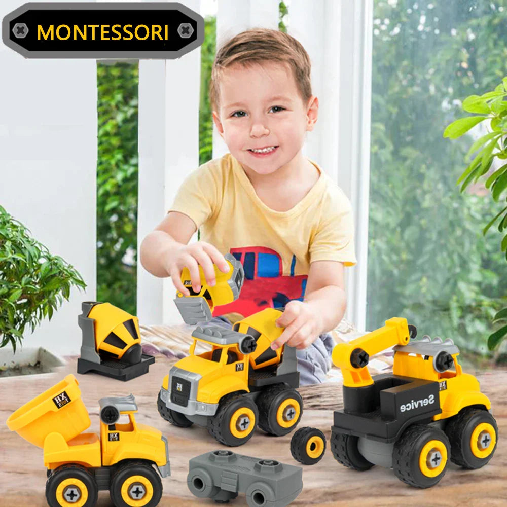 Toystar BuildMaster | Stimulate your child's creativity - construction playset with excavator, tractor and more - stimulee...