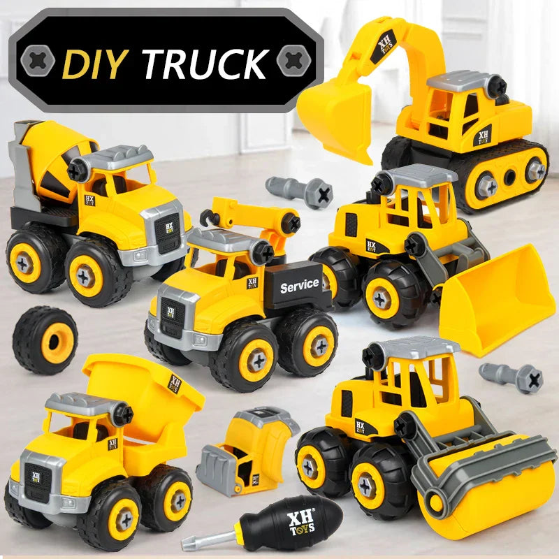 Toystar BuildMaster | Stimulate your child's creativity - construction playset with excavator, tractor and more - stimulee...