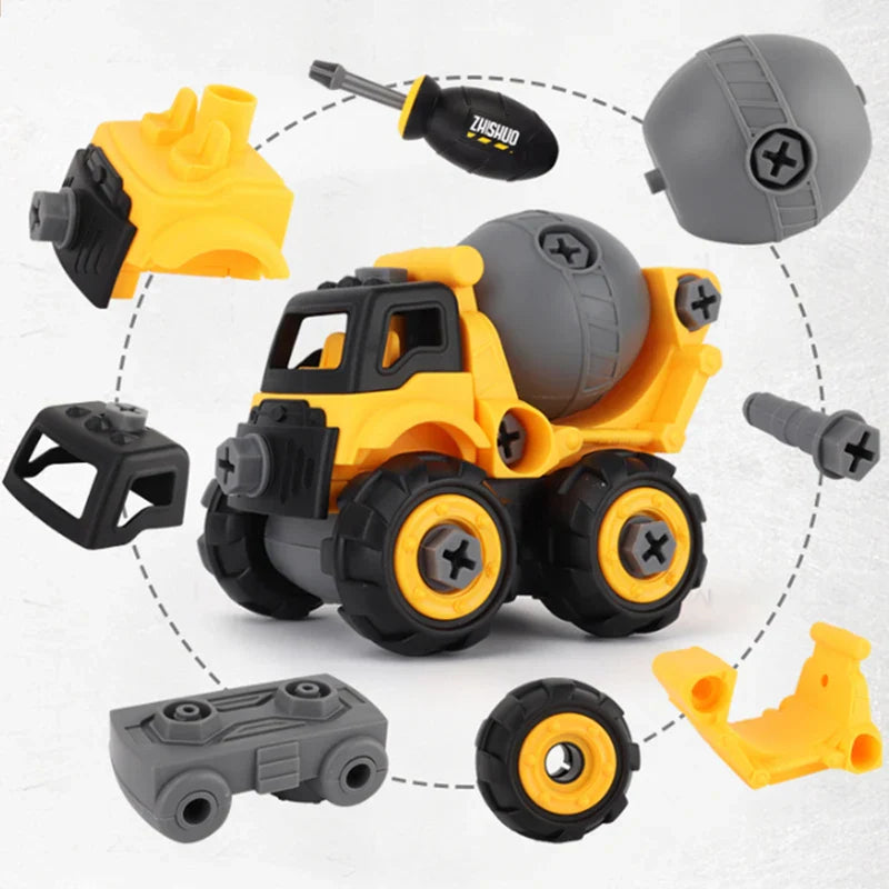 Toystar BuildMaster | Stimulate your child's creativity - construction playset with excavator, tractor and more - stimulee...