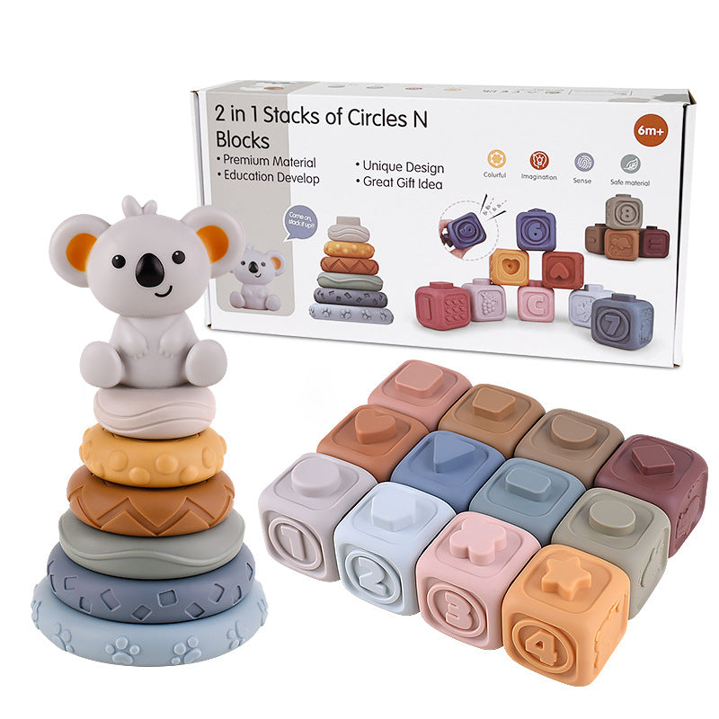 Toystar Building Blocks | Endless Creativity for Little Ones - Soft silicone building blocks - Eindeloze Creativiteit voor...