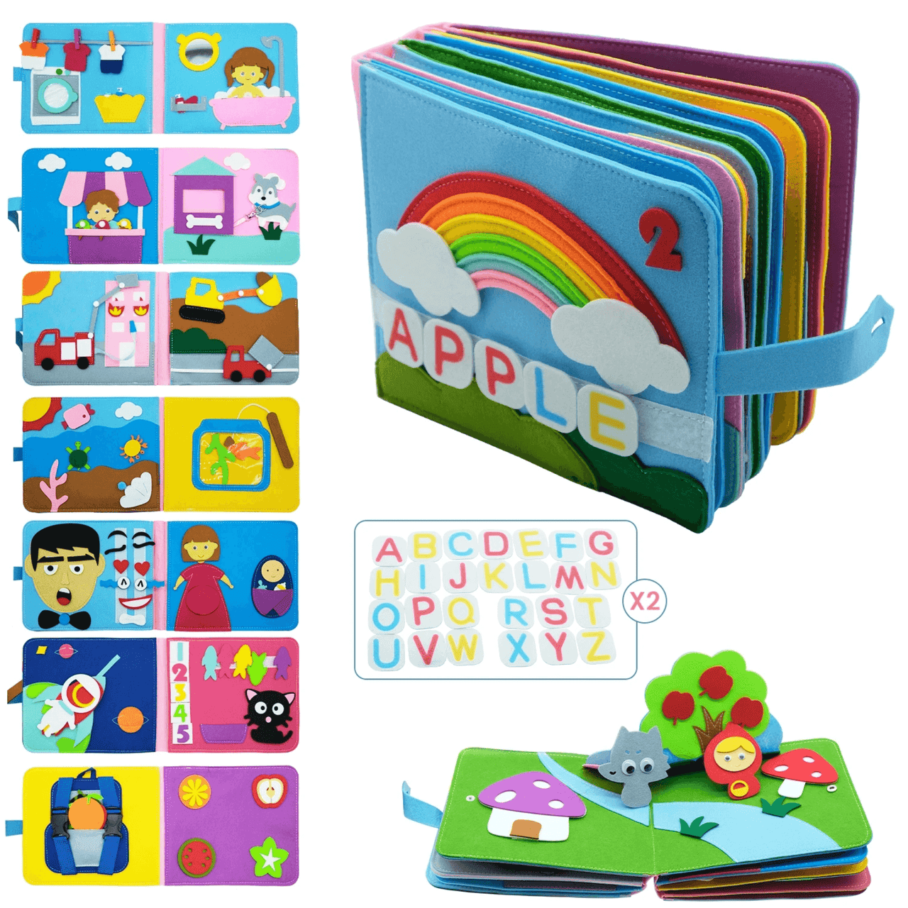 Toystar Montessori Preschool Pressure Board | Playful Learning Experience for your Baby - 3D Baby Storybook - Bestseller -...