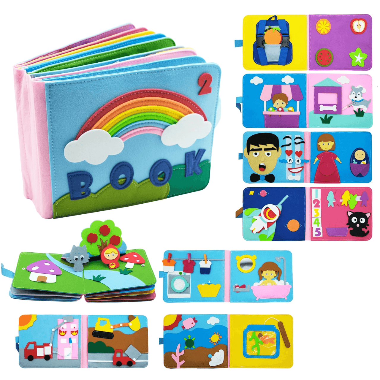 Toystar Montessori Preschool Pressure Board | Playful Learning Experience for your Baby - 3D Baby Storybook - Bestseller -...