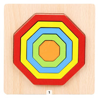 Thumbnail for Toystar EcoToys Geometric Puzzle | Educational puzzle with shapes - Geometric Wooden Puzzle - Educatief puzzelen met vorme...