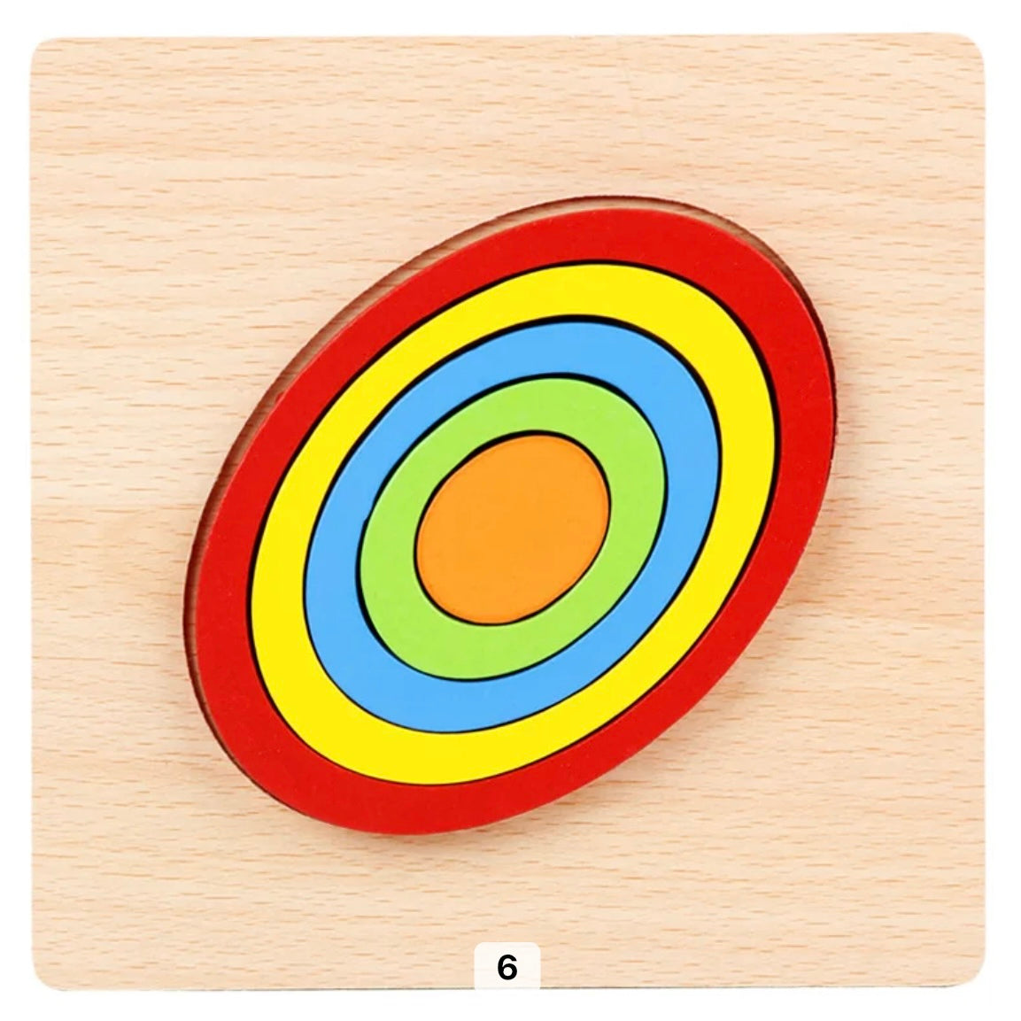 Toystar EcoToys Geometric Puzzle | Educational puzzle with shapes - Geometric Wooden Puzzle - Educatief puzzelen met vorme...