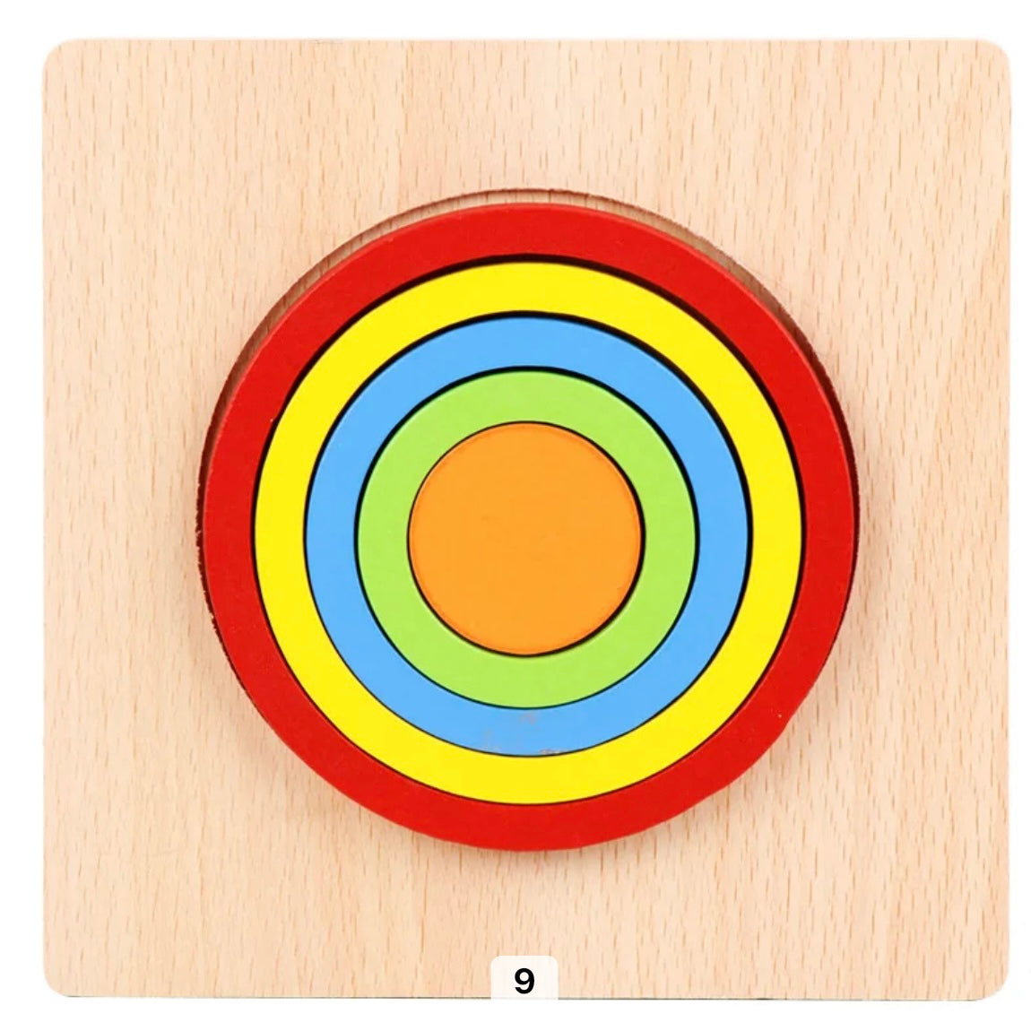 Toystar EcoToys Geometric Puzzle | Educational puzzle with shapes - Geometric Wooden Puzzle - Educatief puzzelen met vorme...