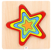 Thumbnail for Toystar EcoToys Geometric Puzzle | Educational puzzle with shapes - Geometric Wooden Puzzle - Educatief puzzelen met vorme...