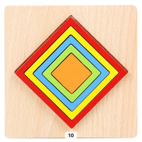 Thumbnail for Toystar EcoToys Geometric Puzzle | Educational puzzle with shapes - Geometric Wooden Puzzle - Educatief puzzelen met vorme...