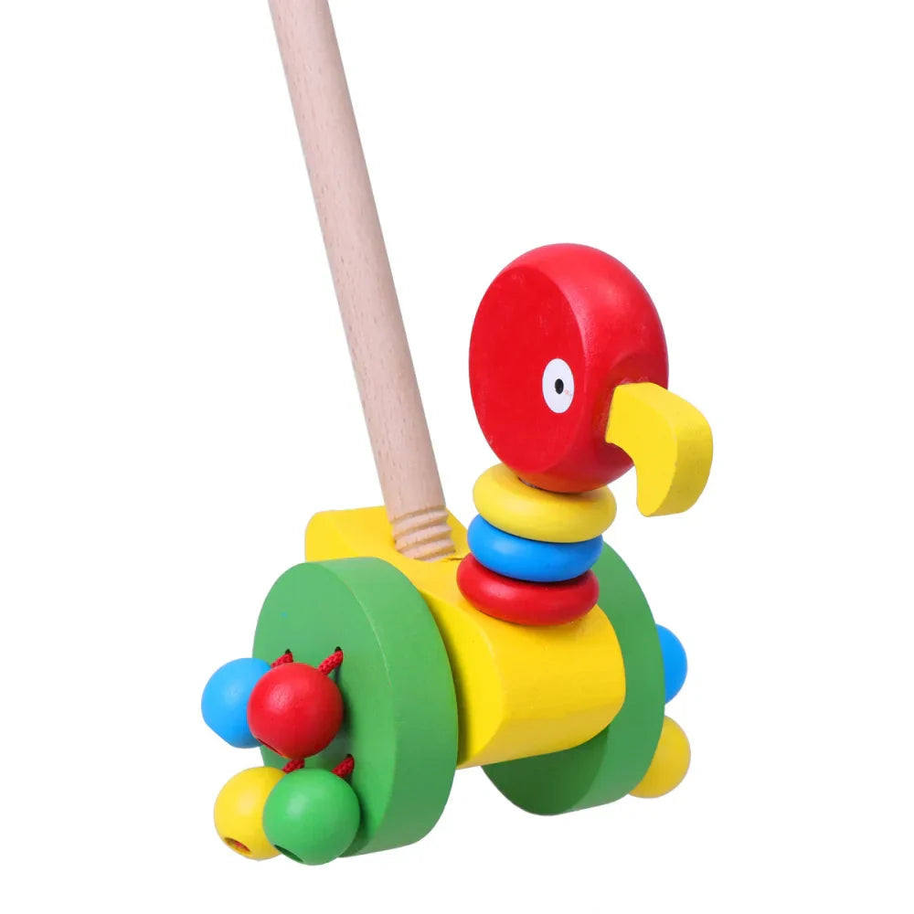 Toystar Dino Walker | First steps full of adventure - Wooden walker for toddlers - Eerste stapjes vol avontuur - Houten lo...