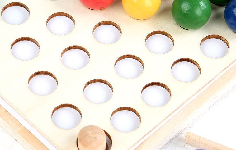 Toystar EcoToys Wooden Rainbow Board | Educational Puzzle Game - Colors and Shapes - Educatief Puzzelspel - Kleuren en Vor...